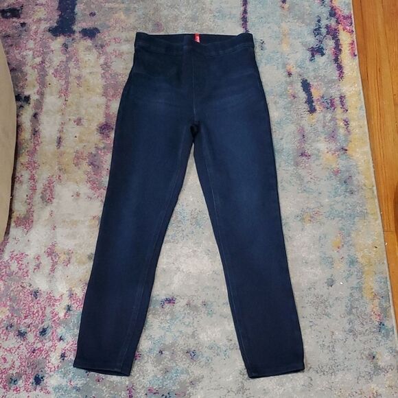 SPANX Jean-ish Ankle Leggings in Twilight Rinse Dark Wash Size S - Picture 8 of 16